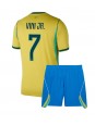 Brasilia Vinicius Junior #7 Kotipaita Lasten MM-kisat 2026 Lyhythihainen (+ shortsit)